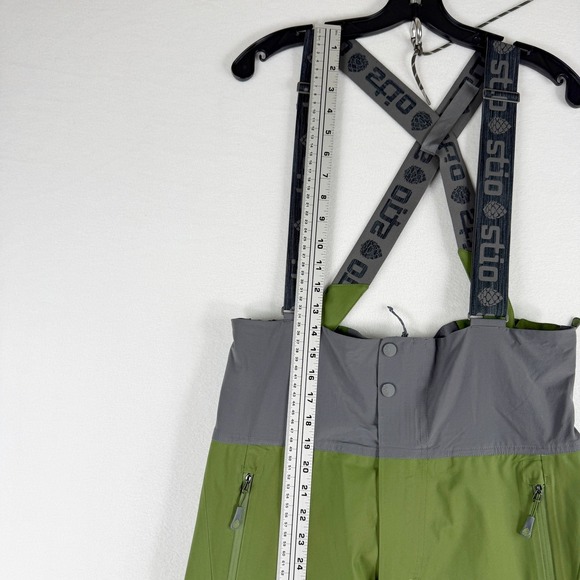 Stio Environ Snow Ski Bib Mens S Pine Green Waterproof Dermizax 221102-421-S NEW - Picture 9 of 16